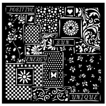 Stencil 7x7 - Sunflower Art Patchwork - Stamperia