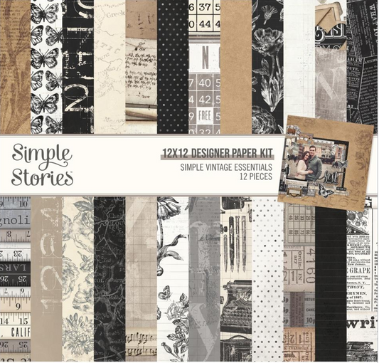 Simple Vintage Essentials - Paper Kit - 12x12 - Simple Stories