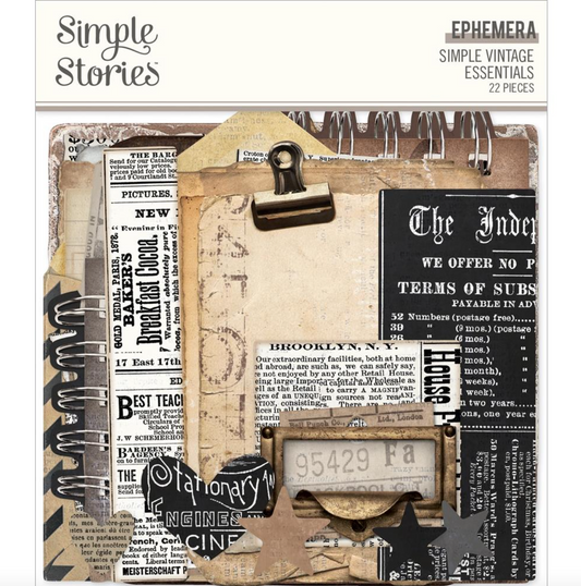 Simple Vintage Essentials - Ephemera 22/Pkg - Simple Stories
