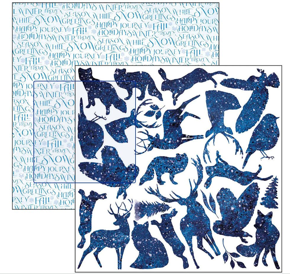 6X6 - Fussy Cut Pad - Winter Journey - Ciao Bella