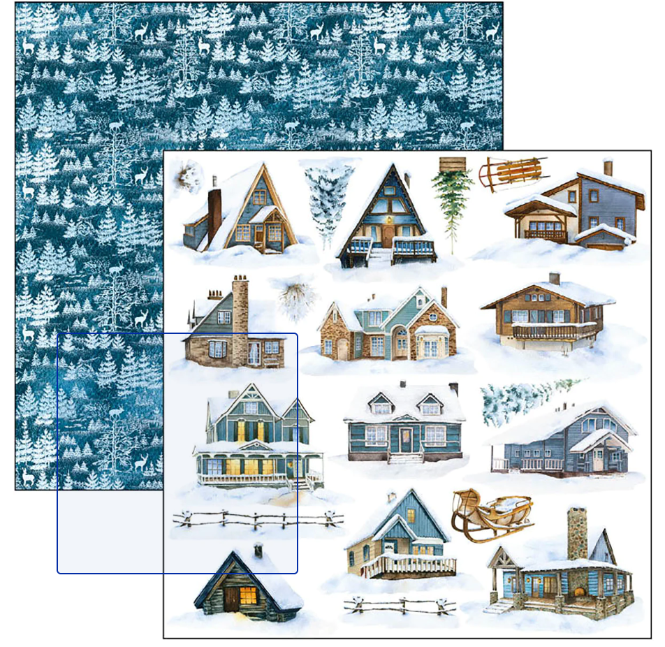 6X6 - Fussy Cut Pad - Winter Journey - Ciao Bella