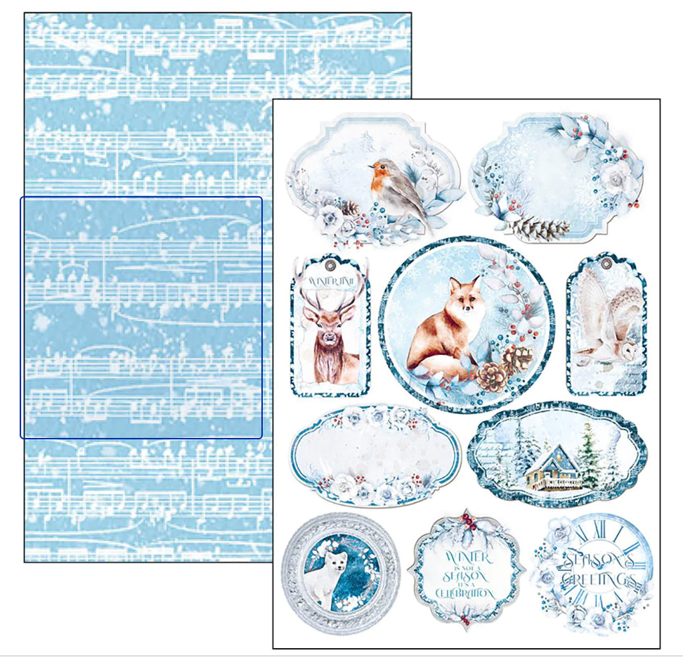 A4 - Creative Pad 9/Pkg - Winter Journey - Ciao Bella