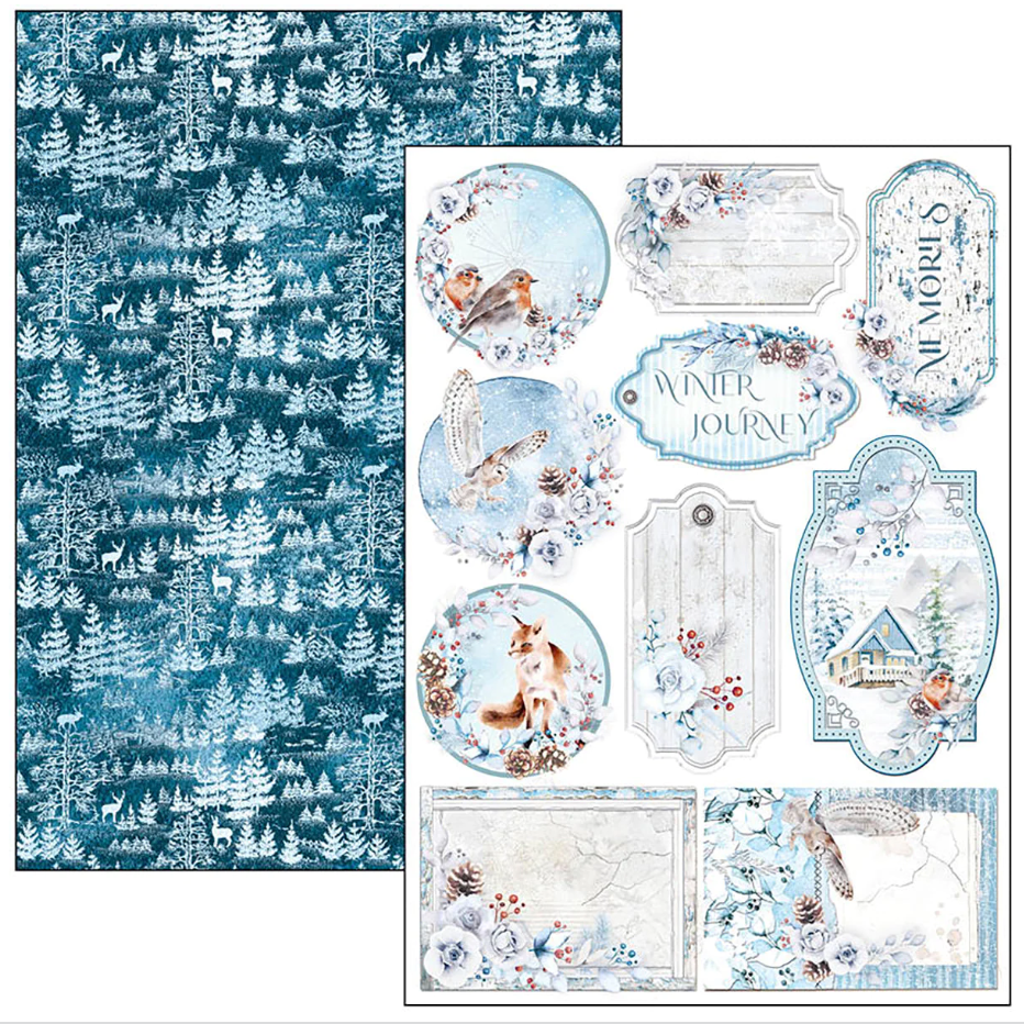 A4 - Creative Pad 9/Pkg - Winter Journey - Ciao Bella