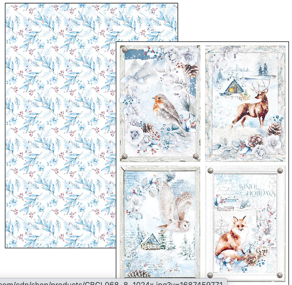 A4 - Creative Pad 9/Pkg - Winter Journey - Ciao Bella