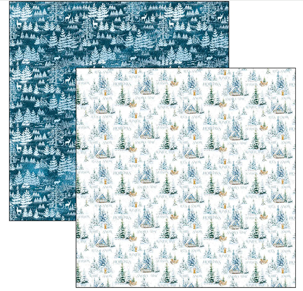 12x12 - Patterns Pad 8/Pkg - Winter Journey - Ciao Bella