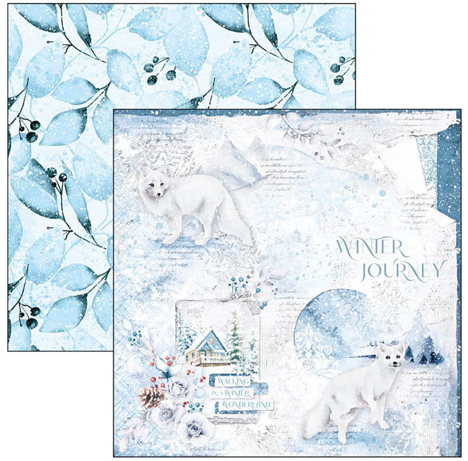 8x8 - Paper Pad 12/Pkg - Winter Journey - Ciao Bella