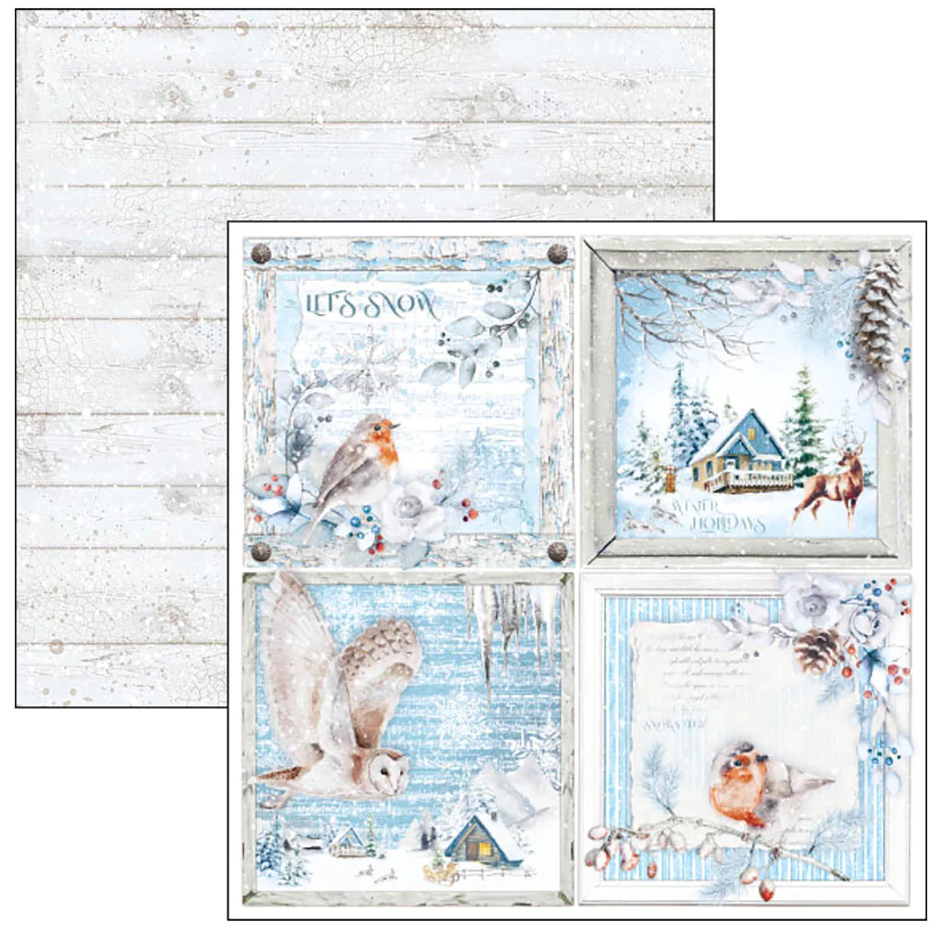 12x12 - Paper Pad 12/Pkg - Winter Journey - Ciao Bella