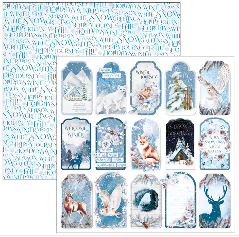 8x8 - Paper Pad 12/Pkg - Winter Journey - Ciao Bella