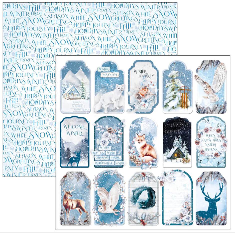 12x12 - Paper Pad 12/Pkg - Winter Journey - Ciao Bella
