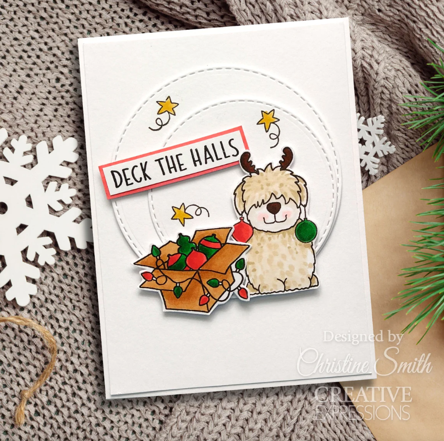 6x8 - Clear Stamp Set -Jane's Doodles - O Christmas Tree - Creative Expressions