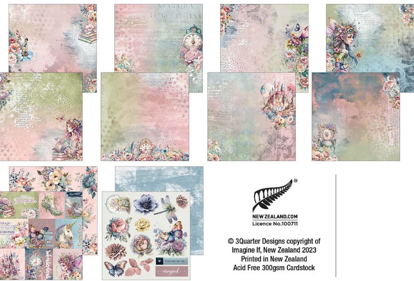 8x8 - Utopian Fantasy - Paper Set - 3Quarter Designs