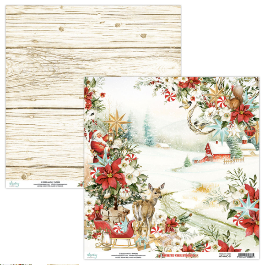 White Christmas - 12 x 12 Paper Set - Mintay Papers