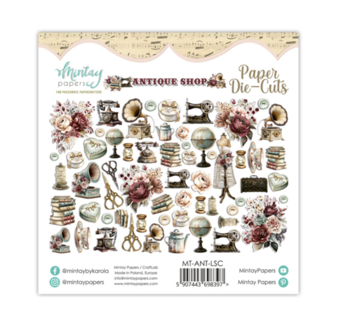 Antique Shop - Paper Die - Cuts - 60 pcs -  Mintay Papers