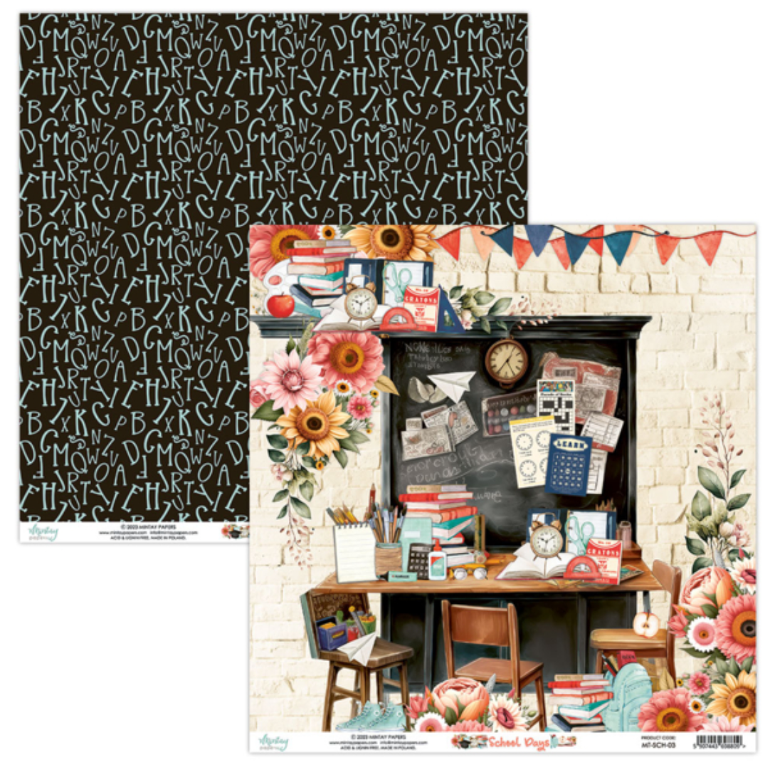 School Days - 6 x 6 Paper Set - Mintay Papers