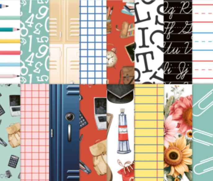 School Days - 6 x 8 Add On Paper Set - Mintay Papers