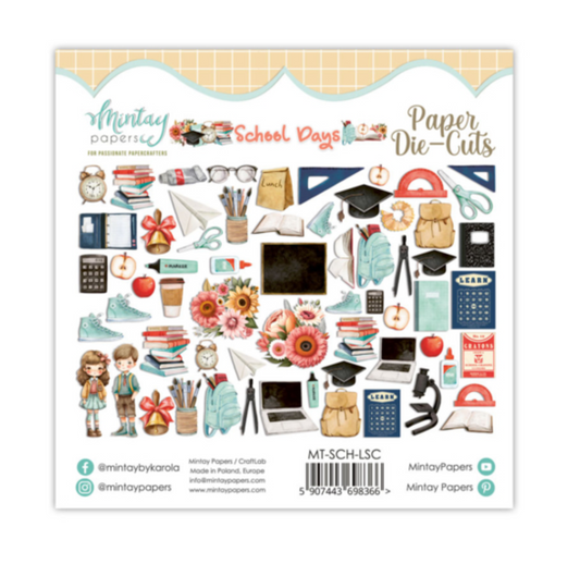 School Days - Paper Die-Cuts - 60 Pcs - Mintay Papers