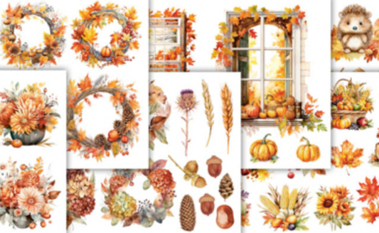 6x8 - Elements For Precise Cutting - Autumn - Mintay Papers