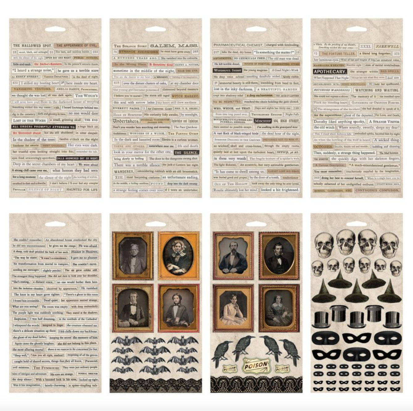 Spiral Bound Sticker Book - Halloween 2023 - 4.5 x 8.5 - Idea-Ology - Tim Holtz