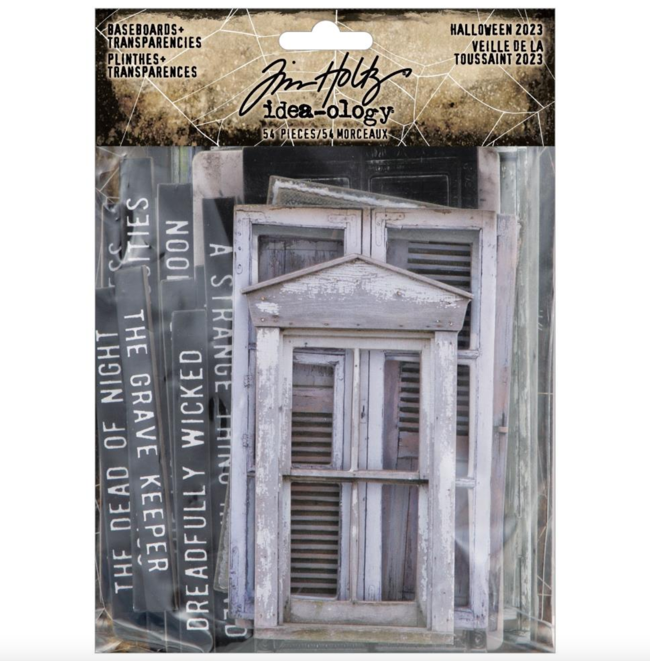 Baseboards and Transparencies - Halloween 2023 - Ideaology - Tim Holtz