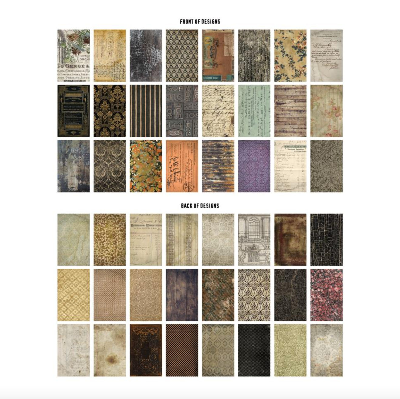 Backdrops - Halloween 2023 - 6x10 - 24/Pkg - Double Sided - Ideology - Tim Holtz