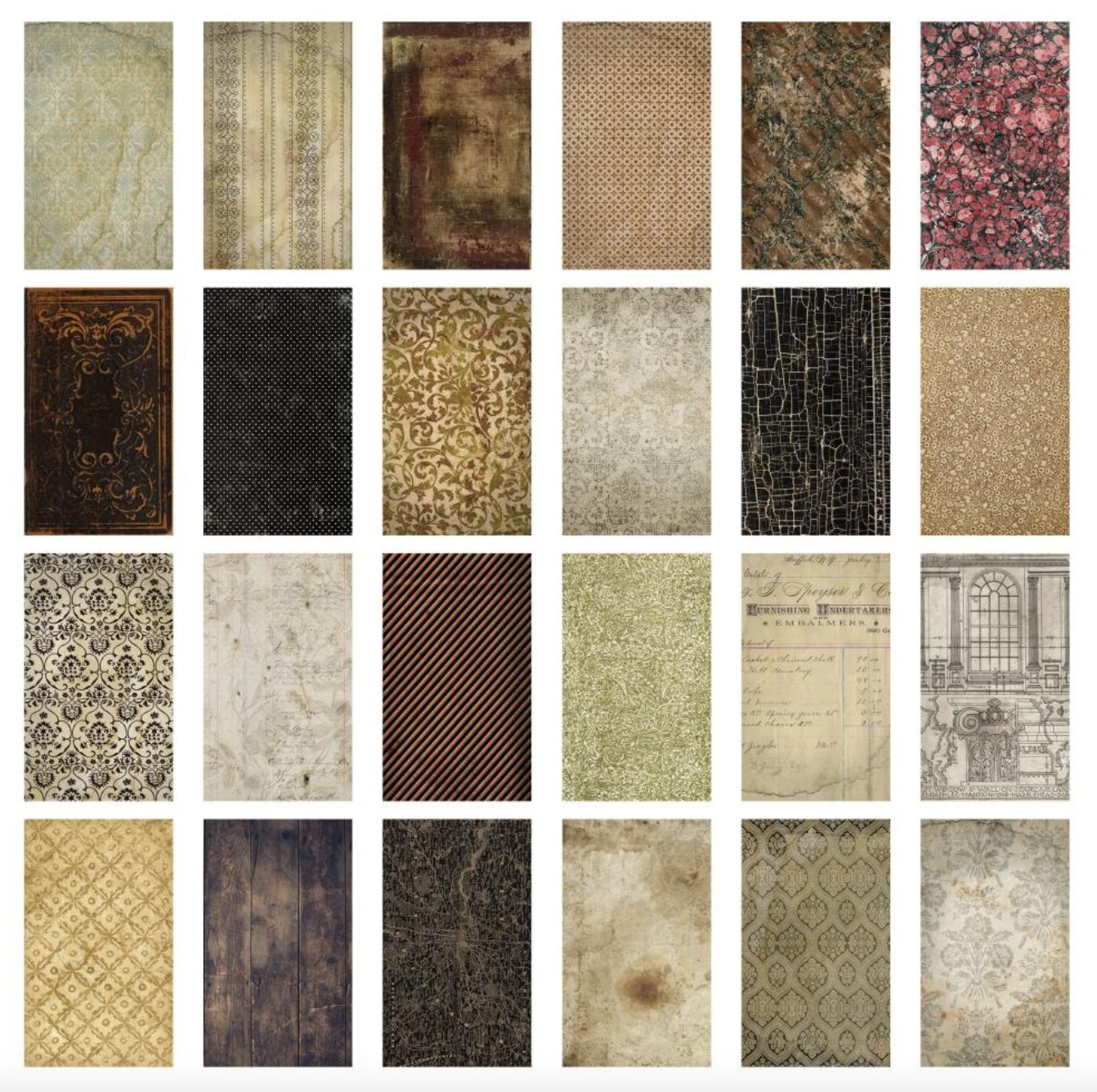 Backdrops - Halloween 2023 - 6x10 - 24/Pkg - Double Sided - Ideology - Tim Holtz