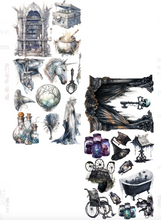 6x12 - White Lady- Art Journal Fussy Cutting Set - Alchemy Of Art