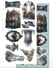 6x12 - White Lady- Art Journal Fussy Cutting Set - Alchemy Of Art