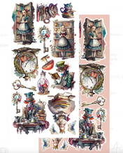 6x12 - Enchanted World - Following Alice - Fussy Cutting Set - Alchemy Of Art