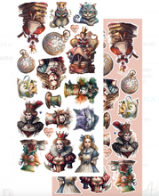 6x12 - Enchanted World - Following Alice - Fussy Cutting Set - Alchemy Of Art