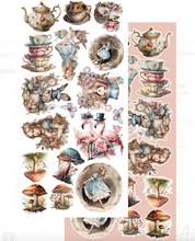 6x12 - Enchanted World - Following Alice - Fussy Cutting Set - Alchemy Of Art