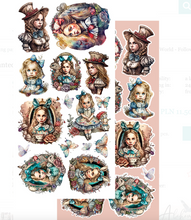 6x12 - Enchanted World - Following Alice - Fussy Cutting Set - Alchemy Of Art