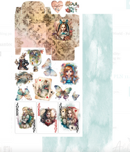 6x12 - Enchanted World - Following Alice - Fussy Cutting Set - Alchemy Of Art