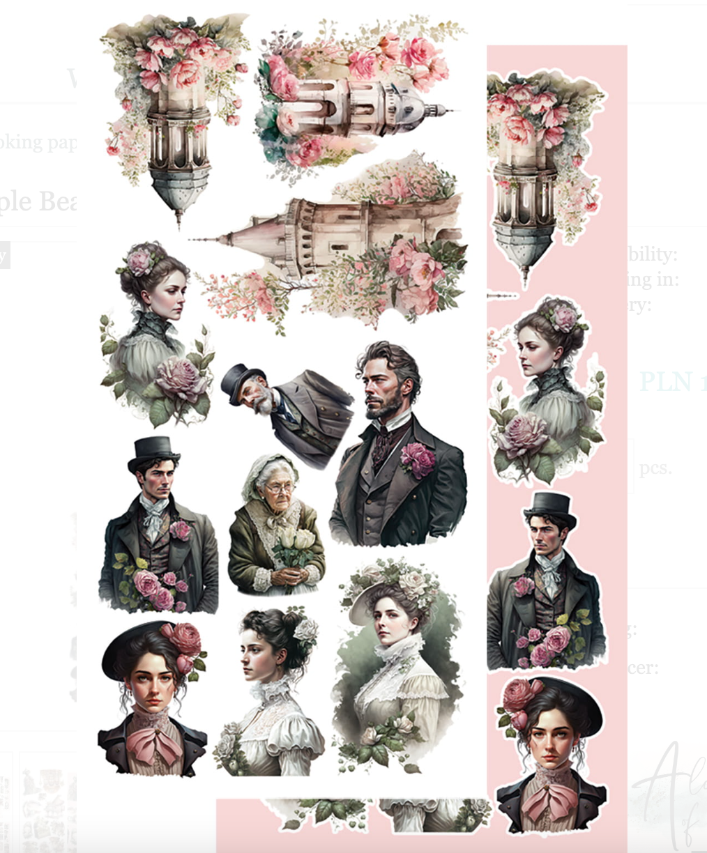 6x12 - Simple Beautiful - Fussy Cutting Set - Alchemy Of Art