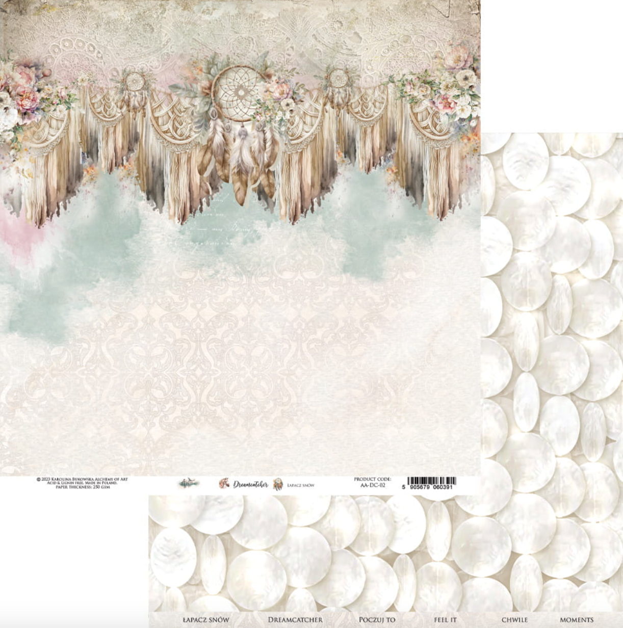 12x12 - Dreamcatcher - 6 Double Sided Papers - Alchemy Of Art