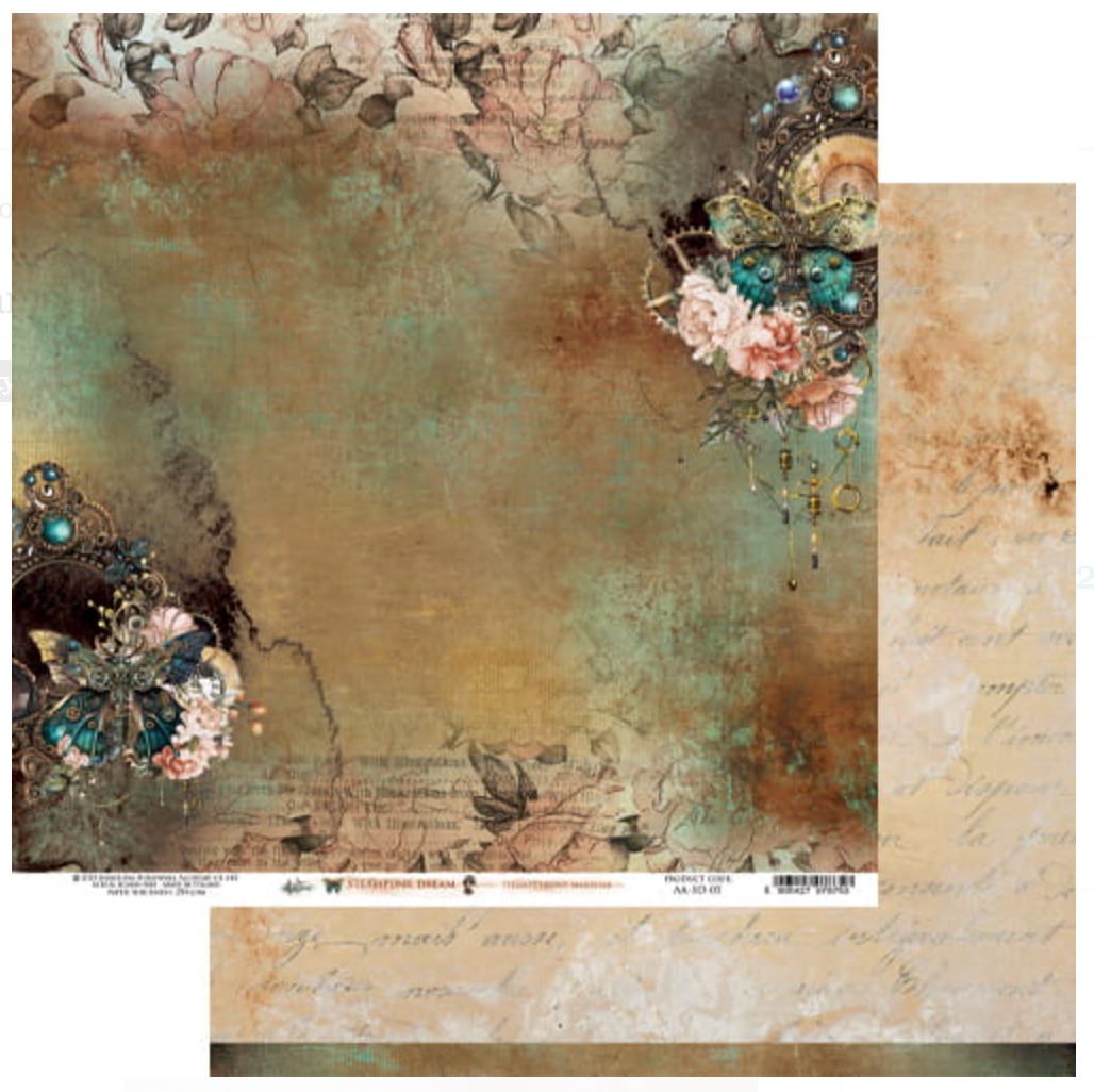 12x12 - Romantic Shabby Chic - 6 Double Sided Paper Set - Alchemy of Art