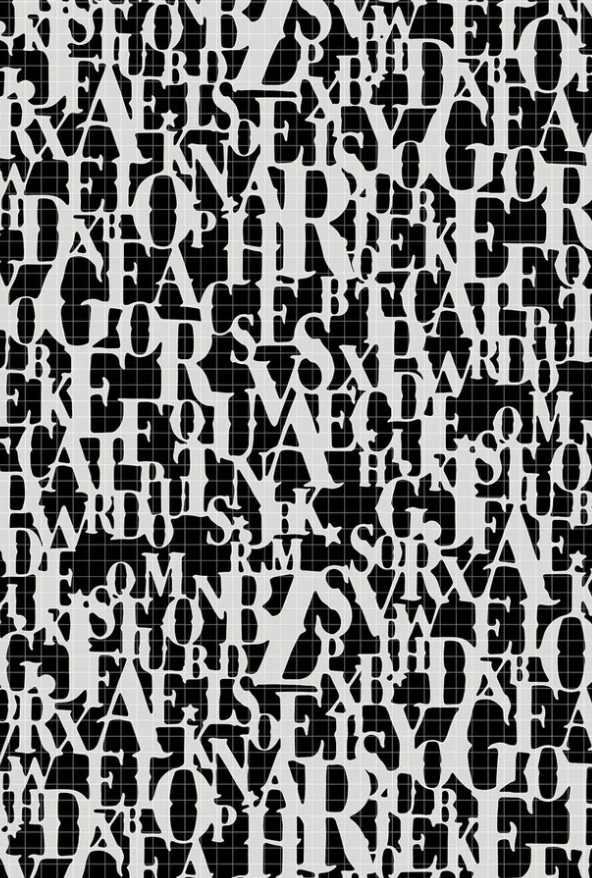 Stencil A4 - Composition Alphabetique - Carabelle Studio