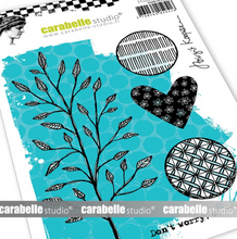 Rubber Cling Stamp A6 - Be Happy - Birgit Koopsen - Carabelle Studio