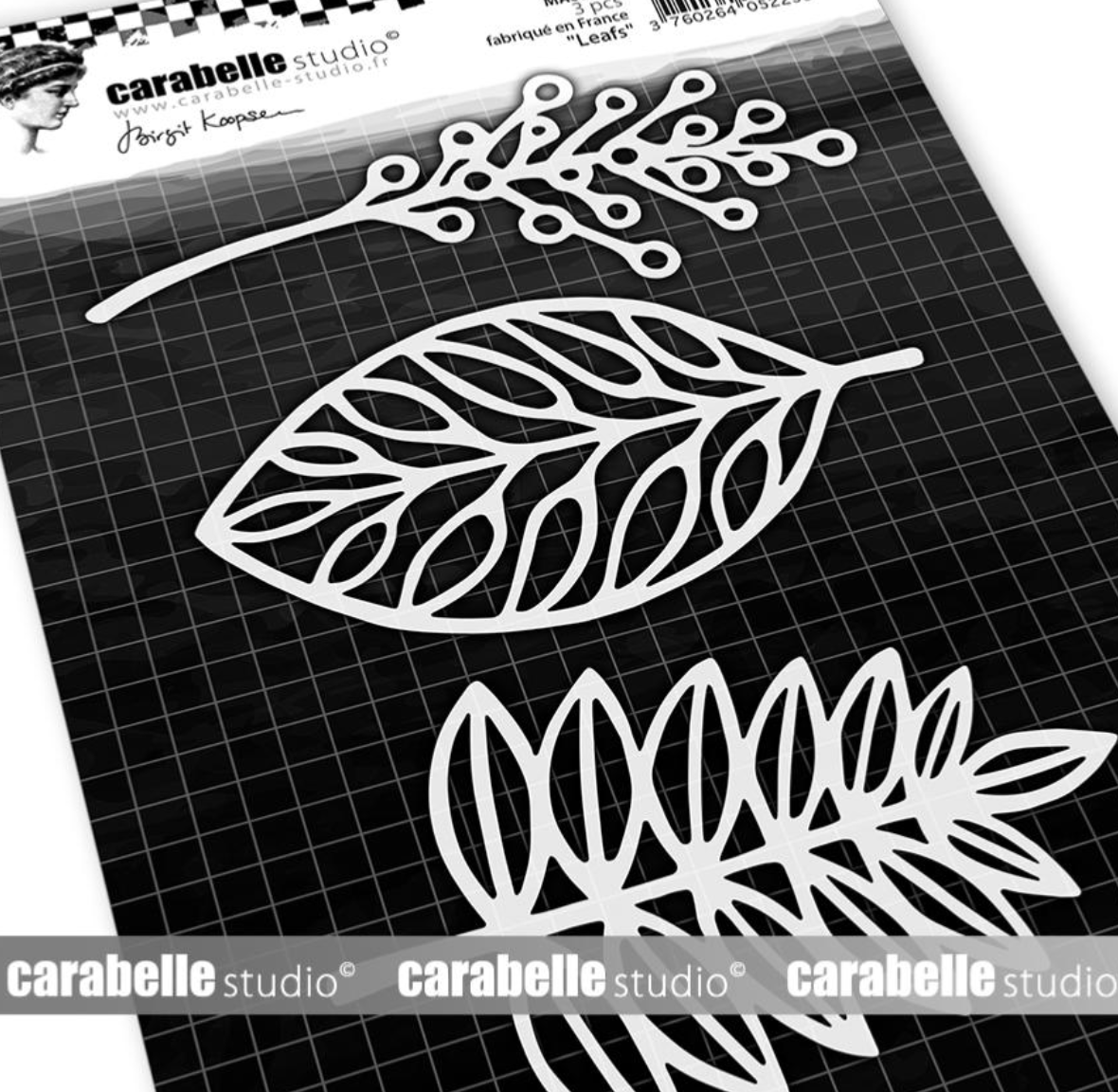 Stencil Mask A6 - Leafs - Birgit Koopsen - Carabelle Studio