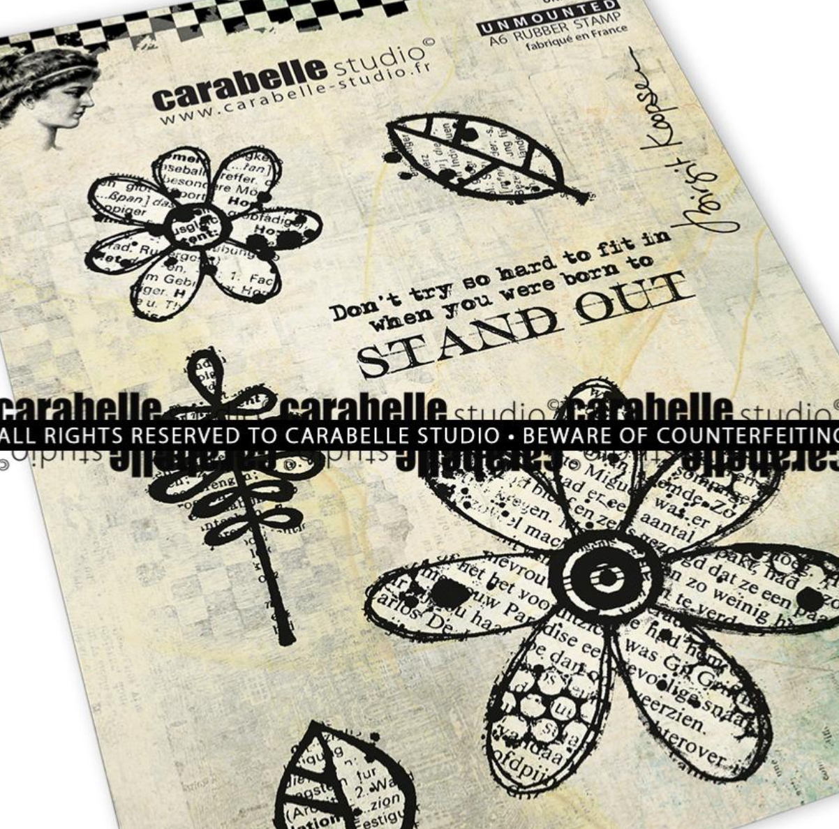 Unmounted A6 Stamp - Bloom - Birgit Koopsen - Carabelle Studio