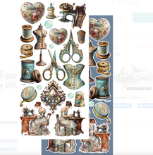 6x12 - In Frosty Colors - Fussy Cutting Set - Alchemy Of Art