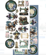 6x12 - In Frosty Colors - Fussy Cutting Set - Alchemy Of Art