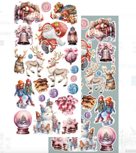 6x12 - Winter - In Frosty Colors - Fussy Cutting Set - Alchemy Of Art