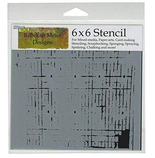 Stencil - Mini Sketch Grid - 6x6 - TCW
