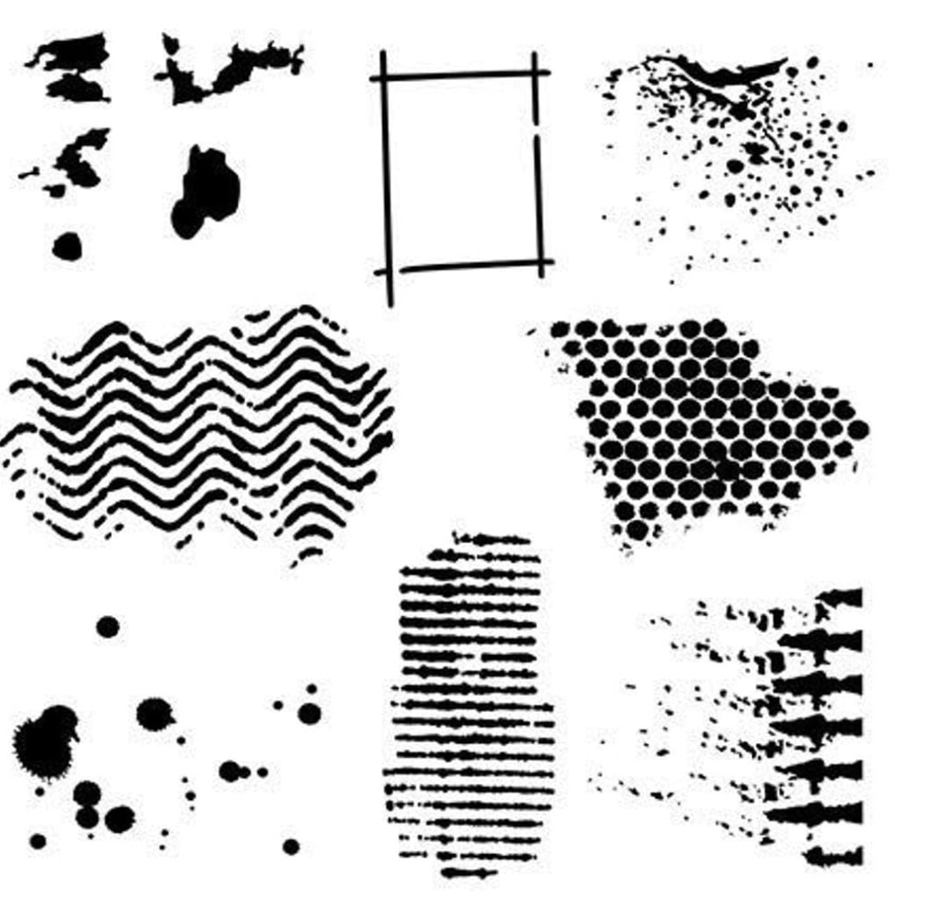 Stencil - Mini Texturized - 6x6 - TCW