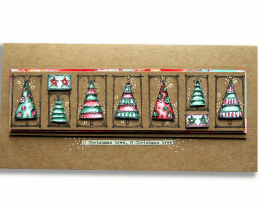 Border Stamp - O Christmas Tree - Kate Crane - Carabelle Studio