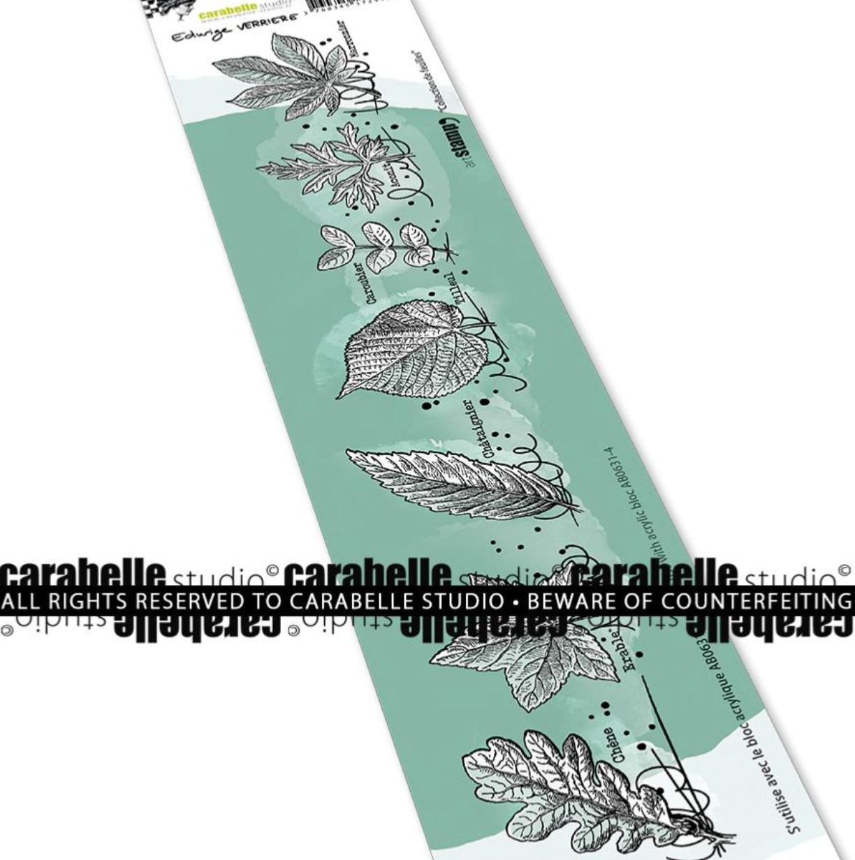 Border Stamp - Leaf collection by Edwige Verrière - Carabelle Studio