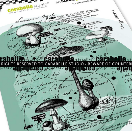 Stamp - Little World Of Mushrooms by Edwige Verrière - Carabelle Studio