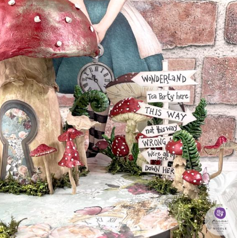 6x6 Paper Pad - Lost In Wonderland - Prima Marketing - Double Sided Paper Pad - 26/Pkg