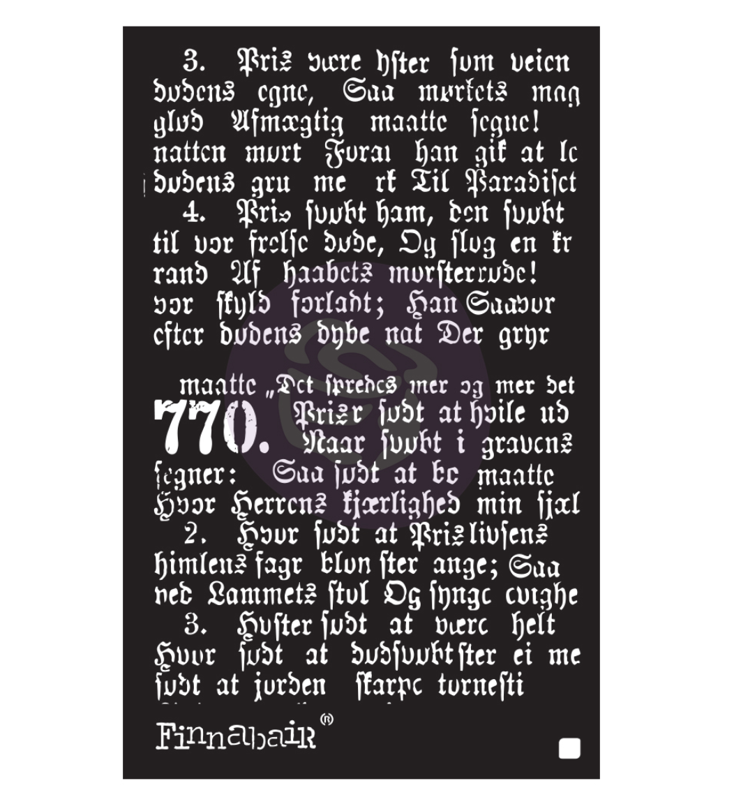 Stencil - Gothic - Finnabair - Prima Marketing