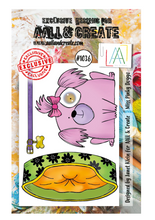 A7 - MISS PINKY DOGGO - Clear Stamp Set - AALL and Create - Designer Janet Klein - #1036